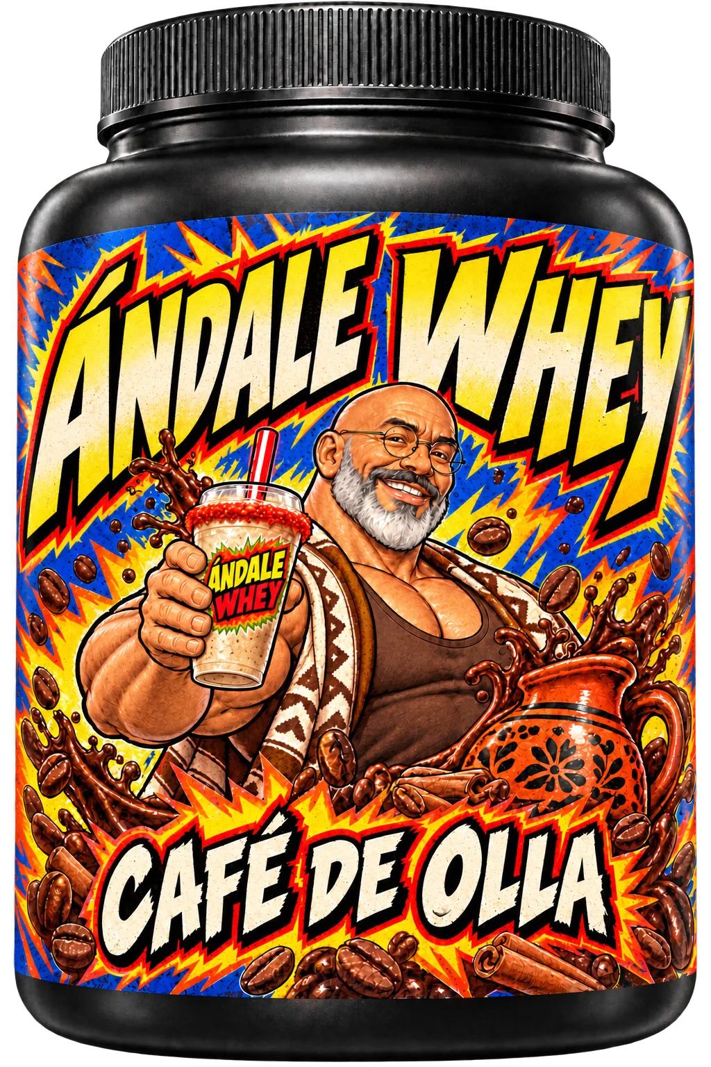 Ándale Whey Café de Olla packaging