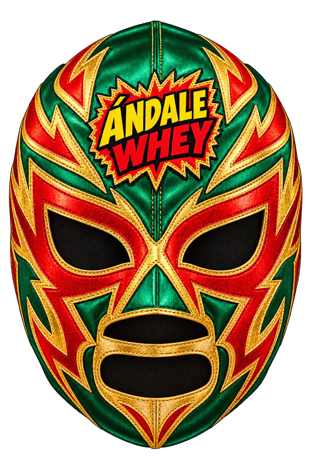 Your victory-lap mask with Ándale Whey branding