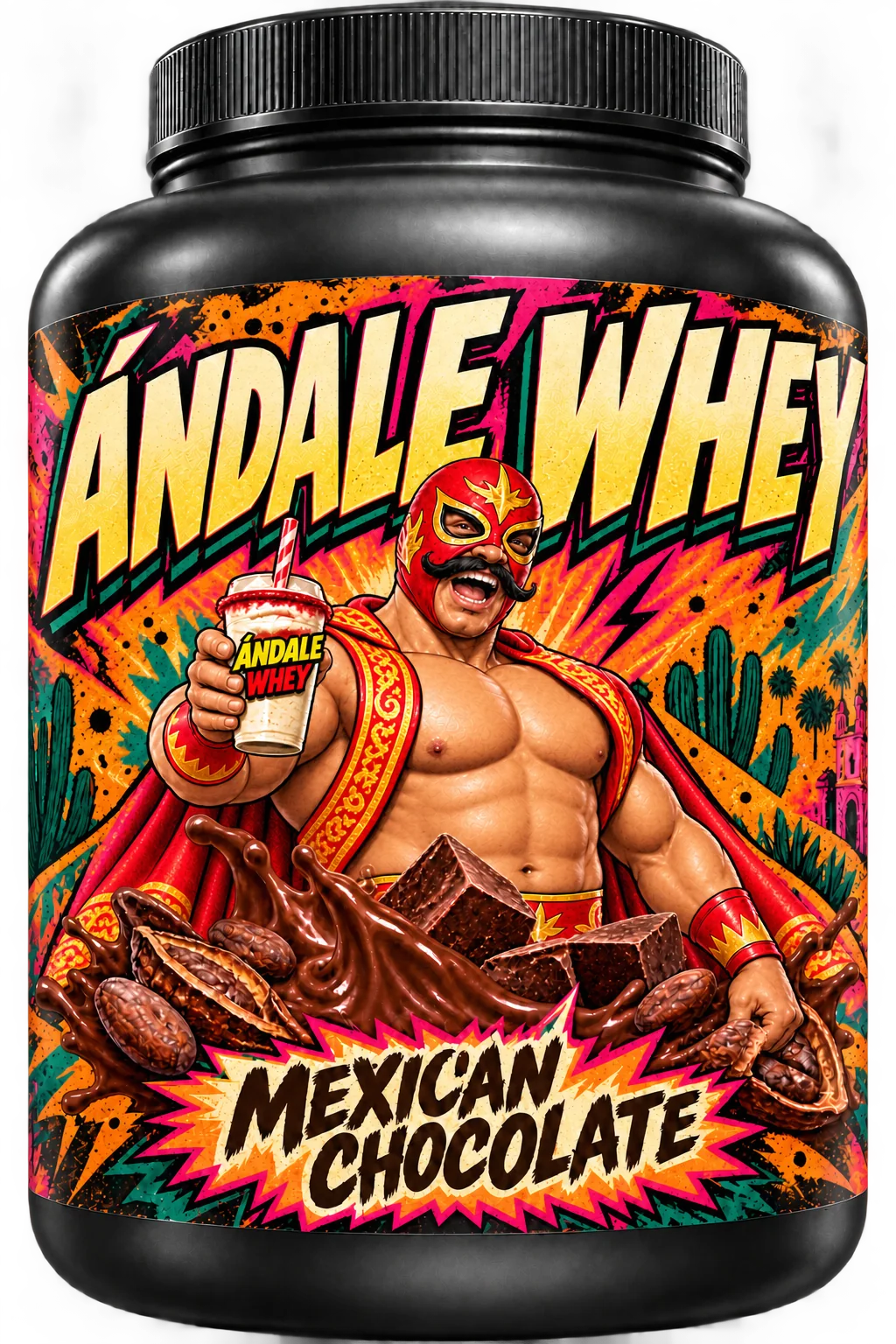 Ándale Whey Mexican Chocolate packaging